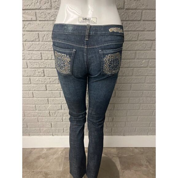 Decko Premium Beaded Low-Rise Jean Size 10 - Picture 2 of 10
